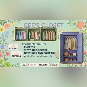 GEE'S CLOSET Featured Brands Graphic - Mint & Lavender